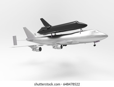 3D render air plane isolate
