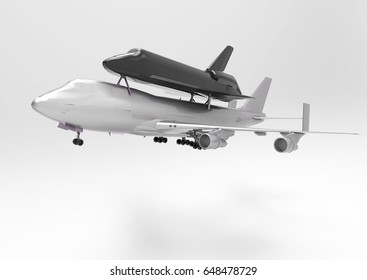 3D render air plane isolate