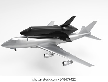 3D render air plane isolate