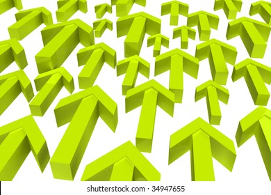 3D Render Arrows