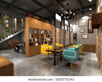 3d render of barber shop - Powered by Shutterstock