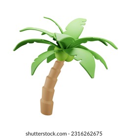 3D render beach coconut tree - Powered by Shutterstock