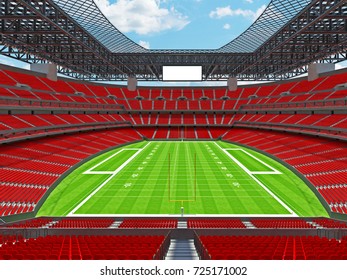 254 Football field american red zone Images, Stock Photos & Vectors ...