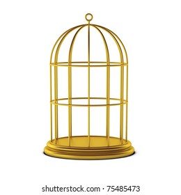 3d Render Of Bird Cage