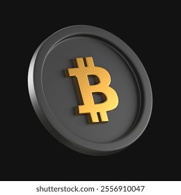 3d render of a bitcoin coin	