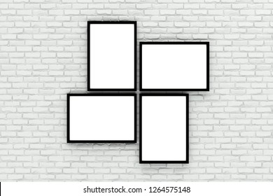 4 Picture Frames On Wall High Res Stock Images Shutterstock