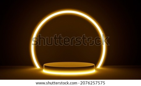 3d render of black white marble pedestal steps isolated on white background, golden ring, round frame, 3 cylinders, abstract minimal concept, blank space, simple clean design, luxury minimalist mockup