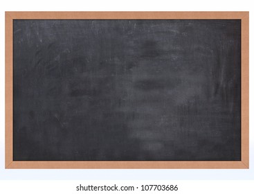 3D Render Of A Blank Chalk Board