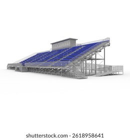 3d render Bleachers design element. Furniture