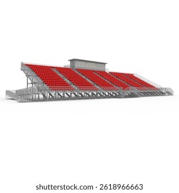 3d render Bleachers design element. Furniture