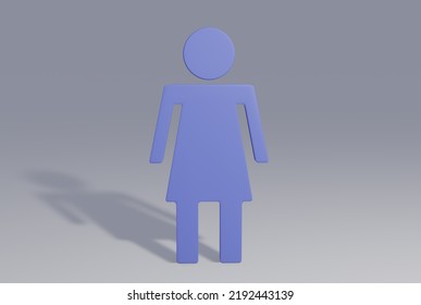 3D Render Of A Blue 