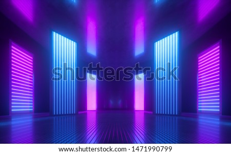 Similar – Image, Stock Photo Abstract background with neon colored twist
