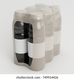 3D Render Bottle Shrink Illustration
