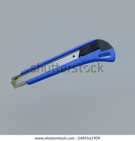 3d Render of Box Cutter isolated on white background