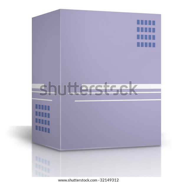 3d Render Boxes Printing Purple On Stock Illustration 32149312 ...
