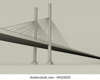 3d Render Bridge Stock Illustration 49225033 | Shutterstock