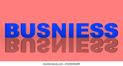 3D Render Business Text - 3D Text Business For Your Project 