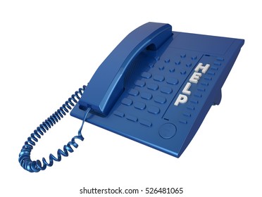 3D render - Call for help concept