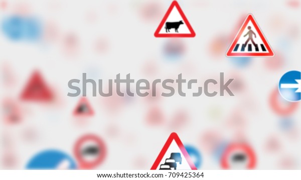 3d\
render. Camera fly through a Traffic Sign on white background. More\
options in my portfolio. Too many traffic\
signs.