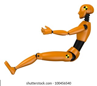 3d  Render Of Car Test Dummy