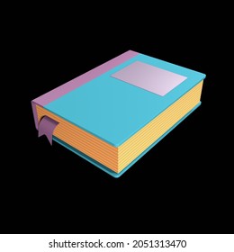 3D Render Cartoon Book Illustration, 3d Model, 3d Object