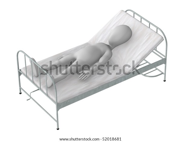 3d Render Cartoon Character On Hospital Stock Illustration 52018681 ...