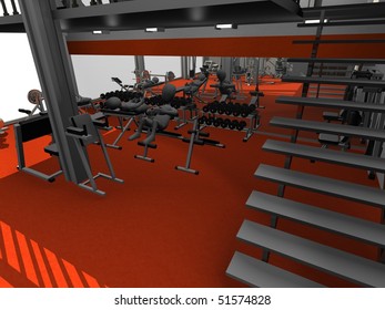 3d render of cartoon character training