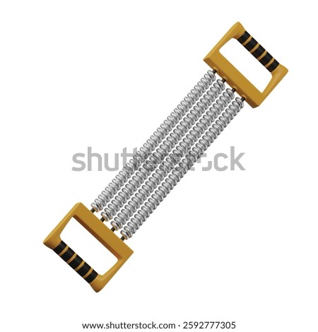 3d render chest expander illustration
