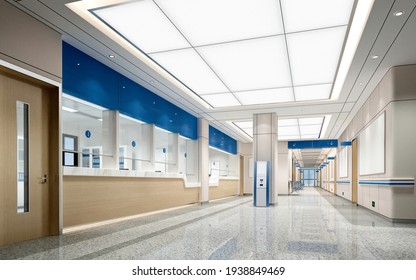 3d Render Of Clinic Hospital Interior