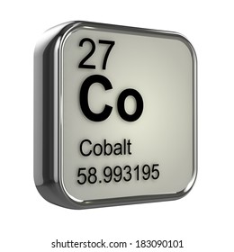 3d Render Of Cobalt Element Design