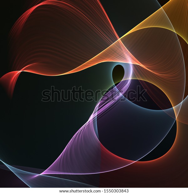 3d Render Colour Bright Lines On Stock Illustration 1550303843 ...