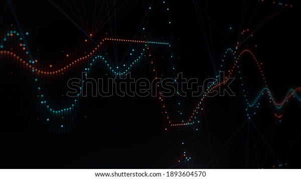 3d Render Complex Graph Concept Data Stock Illustration 1893604570 ...