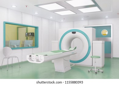 3d Render Of A Computed Tomography Scan (CT) Room