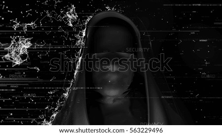 Similar – Image, Stock Photo Shadow Work female adult