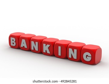 3d render of Concept of banking