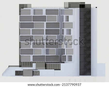 Similar – Image, Stock Photo Deconstructivism | The architect had folded the plan incorrectly