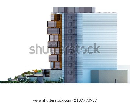 Similar – Image, Stock Photo Deconstructivism | The architect had folded the plan incorrectly