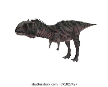 3d render depicting a dinosaur, which lived during the Cretaceous period, isolated on white.