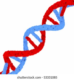 3d render of DNA strand