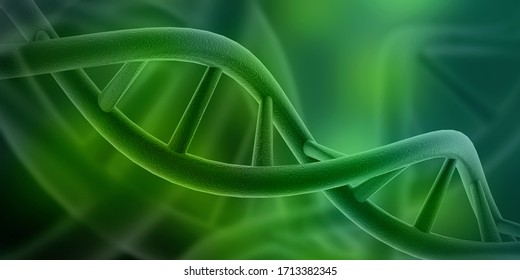 3d render of dna structure, abstract background
