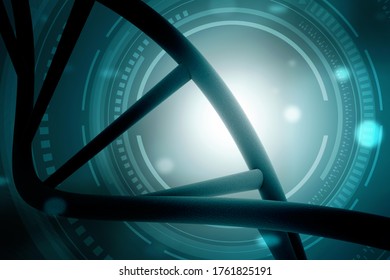 3d render of dna structure, abstract background
