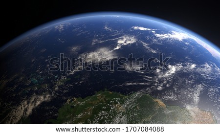 3D Render of Earth - View from Space