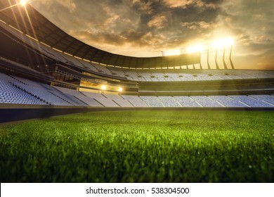 Emptry Stadium Evening Stock Illustration 373240615 | Shutterstock