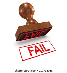 3d Render Fail Rubber Stamp Stock Illustration 219738088 | Shutterstock