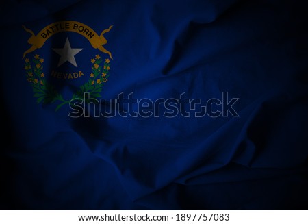 3d render. Flag of Nevada. United States of America.