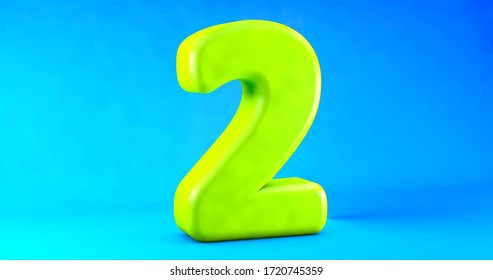 3d Render Font Green Numbers On Stock Illustration 1720745359 ...