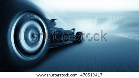 3d render, formula one car concept