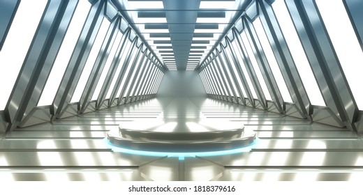 3d Render. Futuristic Stage Set