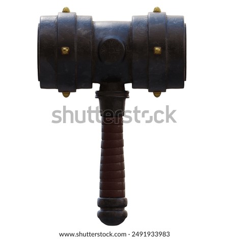 3d render gaming iron hammer