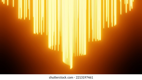 3d Render With Glowing Orange Downward Spiral